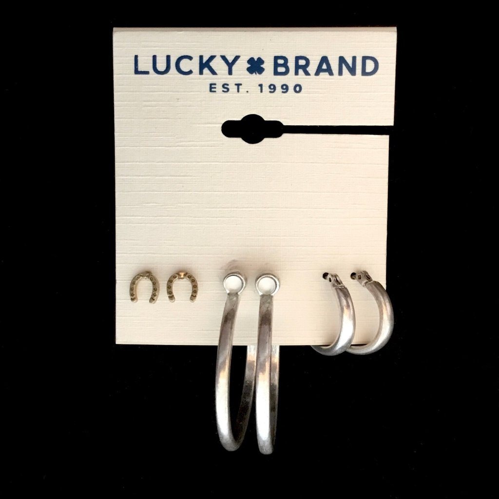 Lucky Brand 3Pc Set Earrings
